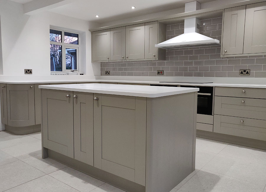 Kitchen Island, granite worktop fitted in Congleton Cheshire