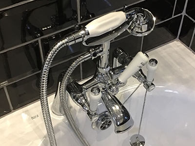 Chrome Bath Taps fitted by Cheshire Life Kitchens &amp; Bathrooms